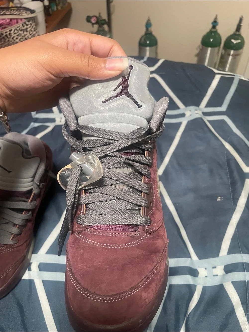 Jordan burgundy 5s